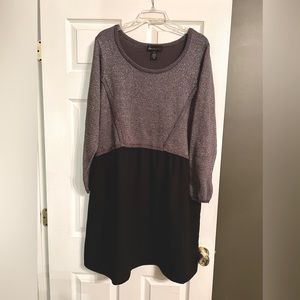 Lane Bryant mock two-piece fancy sweater dress size 18/20